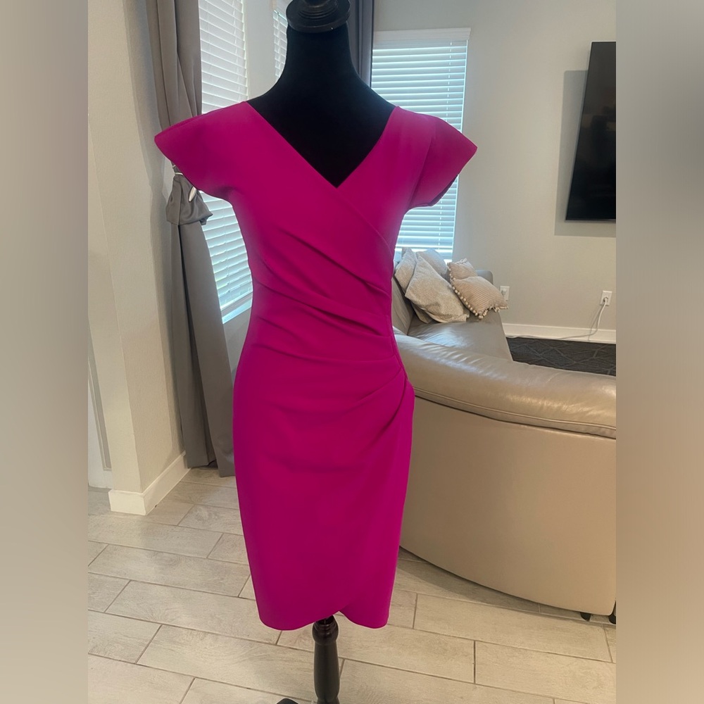 Chiara Boni La Petite Robe Emerentienne Ruched Made In Italy Gown 42